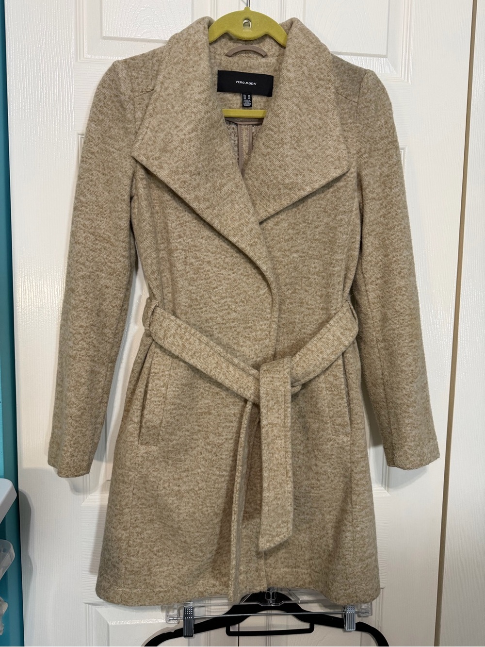 Vero Moda Taupe Belted Trench Coat